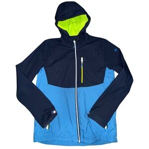 Killtec Jacket Boys 14 Blue Navy Windbreaker Water Resistant Hooded Gorpcore